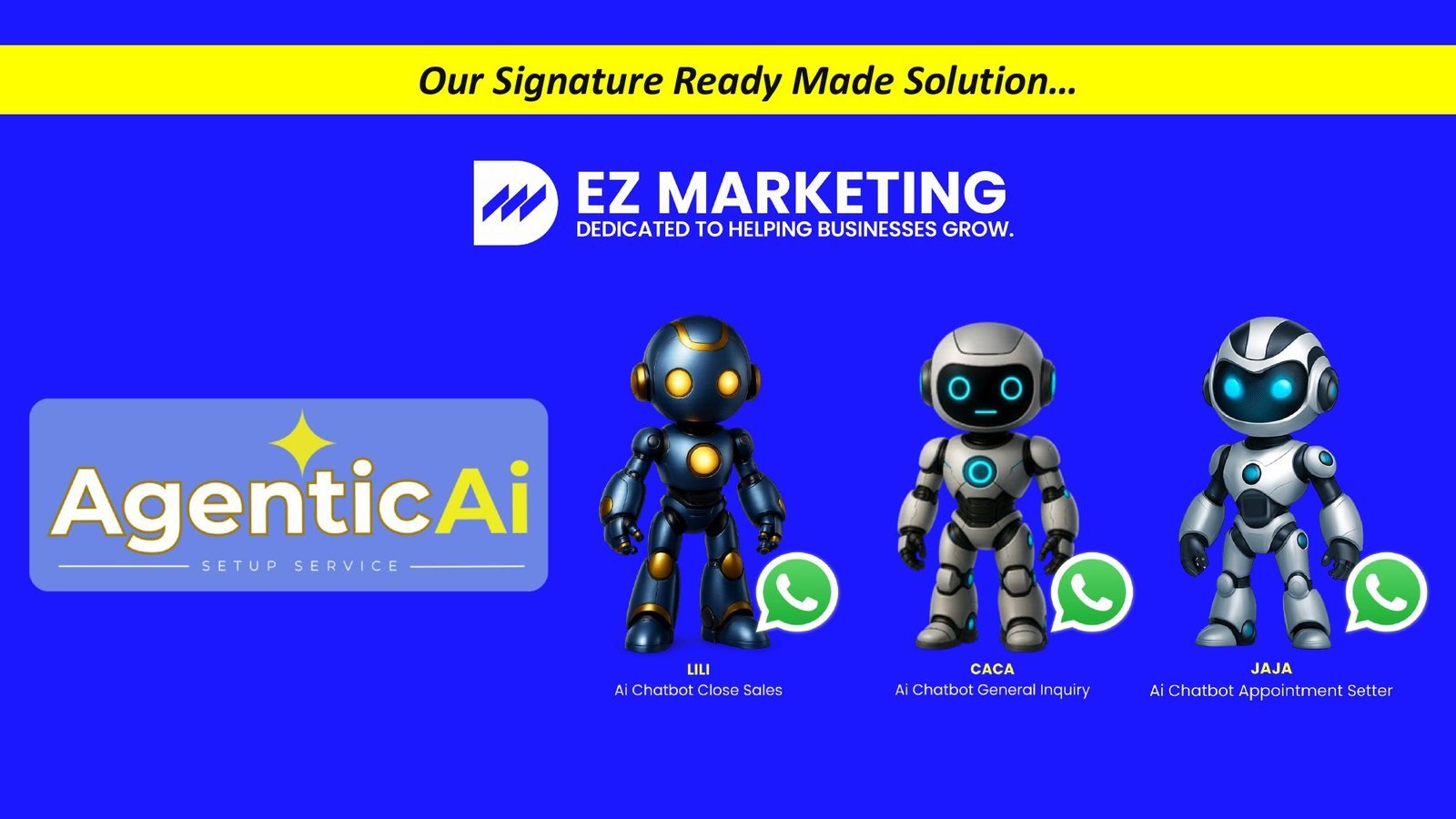 EZ Marketing AI CRM: ready-made AI chatbot solution